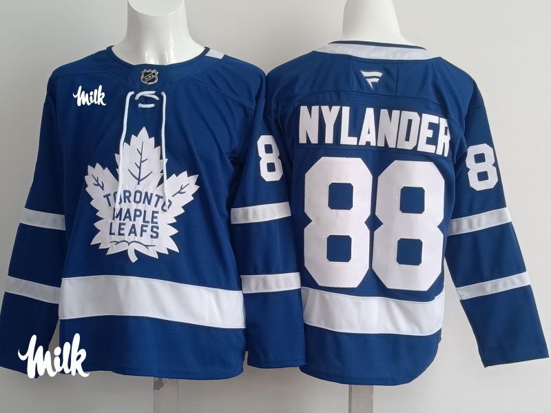 Men 2025 Toronto Maple Leafs #88 Nylander Blue Fanatics Home Premium NHL Jersey style 7